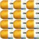 Spinrite Caron Simply Soft Solids Yarn Gold Pack of 12 Skein