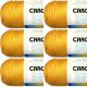 Spinrite Caron Simply Soft Solids Yarn Gold Pack of 6 Skein
