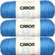 Spinrite Caron Simply Soft Solids Yarn Cobalt Blue Pack of 3 Skein