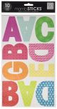 Me and My Big Ideas Themed Stickers Upper Case Alphabet and Numbers Multi Color