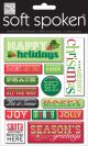 Me My Big Ideas Soft Spoken Stickers Happy Holida