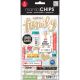 Me And My Big Ideas MAMBI Sticks Chipboard Value Pack I Love My Family Stickers