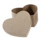 Paper Mache Box Heart 4.5 X 4.5 X 2 Inches