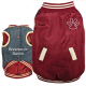 Fashion Pet Reversible Varsity Jacket Cranberry/Denim S