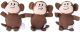 Zippypaws Zippy Miniz 3Pack Monkeys