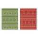 Sizzix Tim Holtz Alterations Collection Christmas Texture Fades Embossing Folders Holiday Knit Set