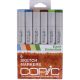 Copic Sketch Markers 6 Per Pkg Secondary Tones