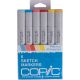 Copic Markers Sketch Marker Set Perfect Primaries 6 Pack