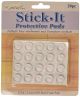 Clear 0.5 Inch Self Stick It Glass Protective Pads 0.5