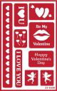 Armour Etch Over N Over Stencil Valentes Day