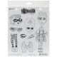Ranger Dyan Reaveleys Dylusions Cling Stamp Collection Traveling Travis