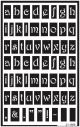 Armour Over N Over Stencil Alphabet Lower Case