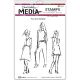 Ranger Dina Wakley Media Cling Stamps Scribbly Fashion Icons