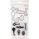 Decorative Dies And Clear Acrylic Stamps Keys And Locks
