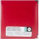 Classic Leather 8.5 X 11 Three Ring Album Red