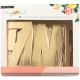 She Collection Chipboard Letter With Foil Accents