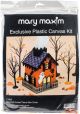 Mary Maxim Plastic Canvas Tissue Box Kit 5inch Haunted House 7 Count 