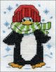 Design Works Counted Cross Stitch Kit 2 inch X3 inch Penguin 14 Count 