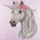 Leisure Arts Diamond Art Intermediate Kit 12inchX12inch Flower Unicorn