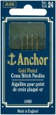 Anchor Gold Plated Cross Stitch Needles Size 24 4 Per Pkg