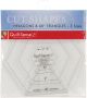 Dritz Quilt Sense Hexagons and 60 Degree Triangles Rulers 3 Sizes
