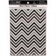 Ultra Pro Mini Photo Album 4inchX6inch Chevron Black and White