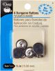 Dritz No Sew Dungaree Buttons 5 8inch 4 Per Pkg Copper