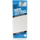 Permanent Adhesive Vinyl Letters 6 inch 94 Per Pkg White