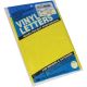 Permanent Adhesive Vinyl Letters and Numbers 2 inch 167 Per Pkg Yellow