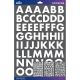 Sticko Alphabet Stickers White Futura Bold Large