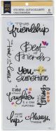 Little Yellow Bicycle Vellum Stickers Friendship