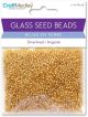 Glass Seed Beads Silver Lined 60gGold