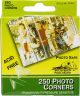 Photo Corners Self Adhesive .5 inch 250 Per Pkg Clear