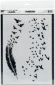 Carabelle Studio Template A4 Feathers and Clouds Of The Birds