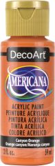 Americana Acrylic Paint 2oz Canyon Orange Opaque