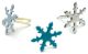 Creative Impressions Painted Metal Paper Fasteners 50 Per Pkg Snowflakes Pearl