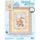 Dimensions Matted Accents Counted Cross Stitch Kit 8inchX10inch Shells In The Sand 14 Count 