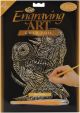 Gold Foil Engraving Art Kit 8 inch X10 inch Owls