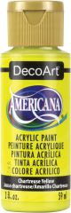 Americana Acrylic Paint 2oz Chartreuse Yellow