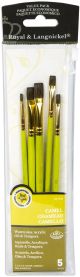 Royal Langnickel Sable Value Pack Brush Set 5 Per Pkg