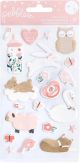 Night Night Baby Girl Puffy Stickers Icons
