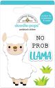 Doodlebug Doodle Pops 3D Stickers No Prob Llama