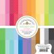 Doodlebug Petite Prints Double Sided Paper Pad 6 inch X6 inch 24 Per Pkg Dot Stripe Rainbow 24 Designs 1 Each
