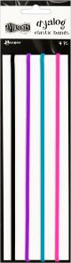 Dyan Reaveley s Dylusions Dyalog Notebook Elastic Bands 4 Pk 1 Pack 4 pieces