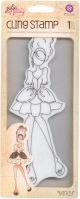 Prima Marketing Julie Nutting Mixed Media Cling Rubber Stamp Mindy