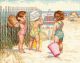 Dimensions Counted Cross Stitch Kit 14inchX11inch Beach Babies 14 Count 