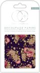 Craft Consortium Decoupage Papers 13.75inchesX15.75inches 3Per Pkg Autumn Bloom