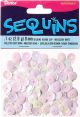 Cupped Sequins 8mm 200 Per Pkg White Iridescent