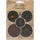 Idea Ology Metal Clock Faces 1.25inch To 1.75inch 5 Per Pkg Antique Nickel Brass and Copper