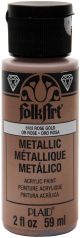 FolkArt Metallic Acrylic Paint 2oz Rose Gold